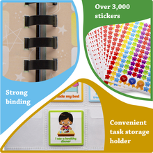 Learn & Climb Reward Chart Book™ | Kids Weekly Responsibility & Behavior Tracking Book with Stickers