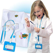 Lab Coat for Kids - Children's lab Coat with Goggles & Personalized ID Card. Great Toy for Science Projects & Experiments