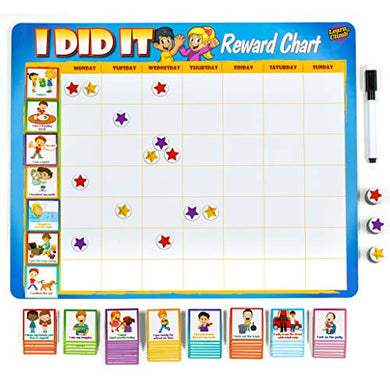 Kids Behavior Reward Chart - 63 Chores as Potty Train, & More. “Thick Magnetic” Responsibility Chart Board/Tasks-for Multiple Kids