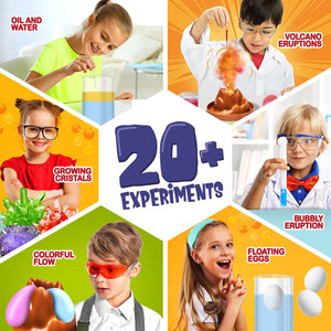 Learn & Climb 21 Science Experiments for Kids - Science Kit Gift Set - Ages 6-8