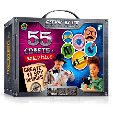 Kids Spy Kit, Explore 15 Secret Missions & Create 14 Detective Gadgets - Birthday & Holiday Gift for 7, 8,9,10 Year-Old Boy