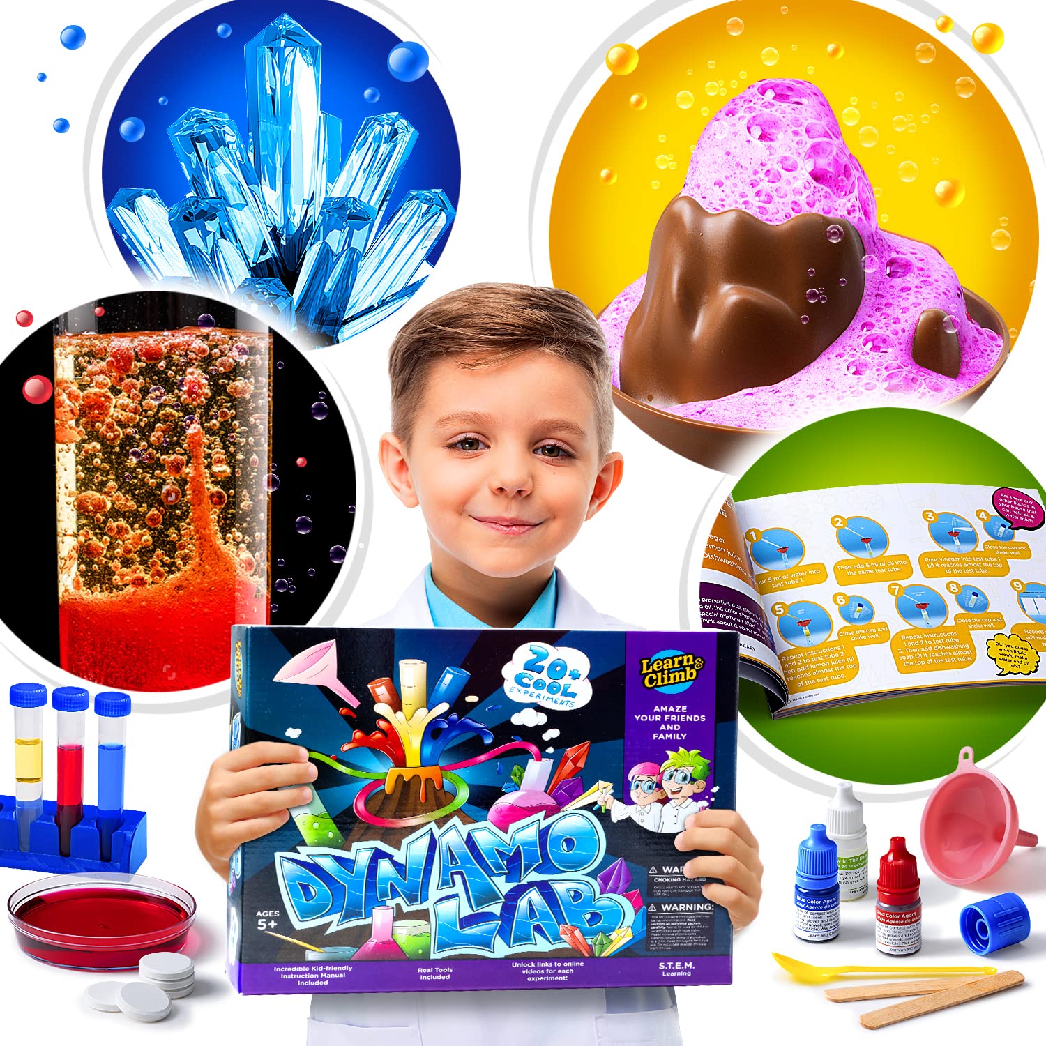 Science Kit for Kids - 21 Experiments Science Set, Great Gifts for