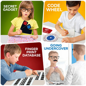 Kids Spy Kit, Explore 15 Secret Missions & Create 14 Detective Gadgets - Birthday & Holiday Gift for 7, 8,9,10 Year-Old Boy