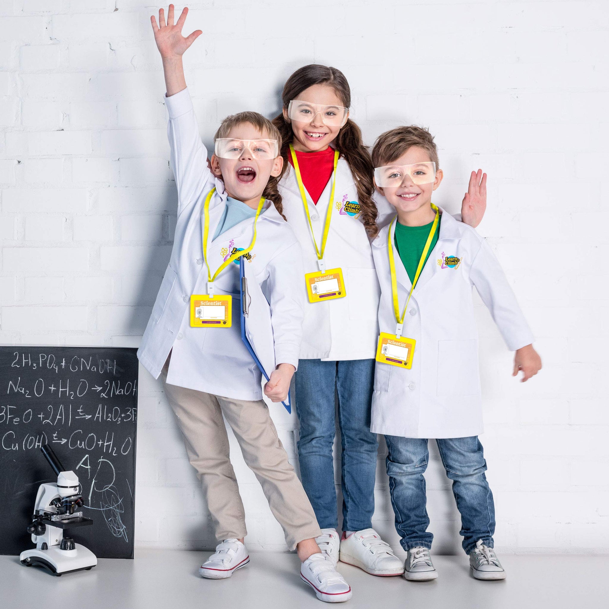 Learn Climb Kids Scientist Lab Coat