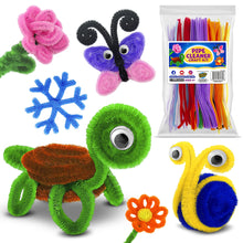 Arts and Crafts Kit for Kids Ages 4-8 - Create 21 Animal and Flower Figures, Gift Set for Boys/Girls