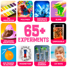 Science Kit with 60+ Mega Science Experiments for Kids, Instructional DVD and Manual. Complete 55 Piece Science Lab Kit, Volcano, Crystals, Slime Lab and More Educational, Fun Activities