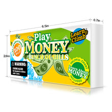 Learn & Climb Kids Play Money Plain Bills