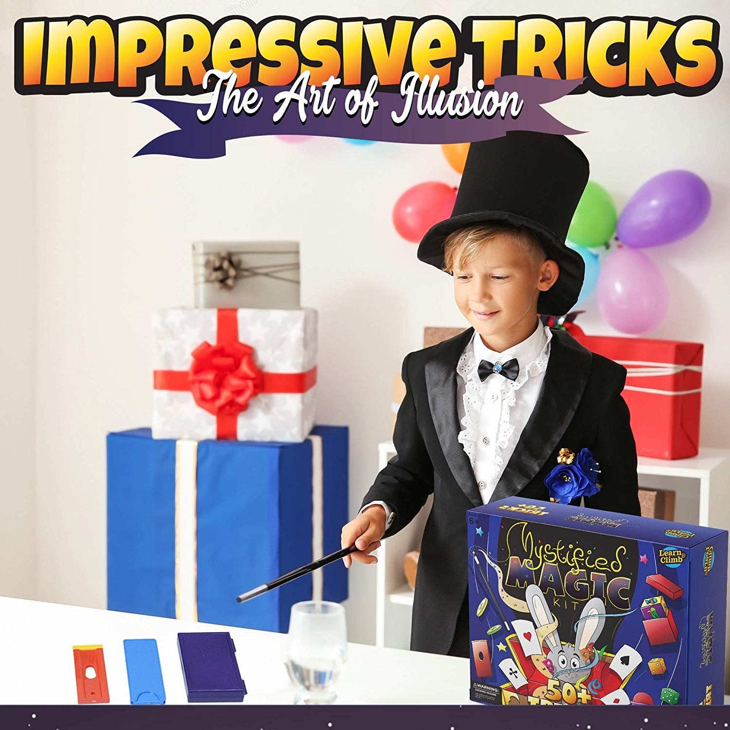 50 Astonishing Magic Tricks with Rubber Bands Kit – Magic Makers