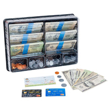 Learn & Climb - Realistic Play Money Set for Kids | Pretend Dollar Bills & Coins to Learn Cash Counting | Children’s Credit & Debit Cards Plus Realistic Checkbook | Teach Real Skills While Playing!