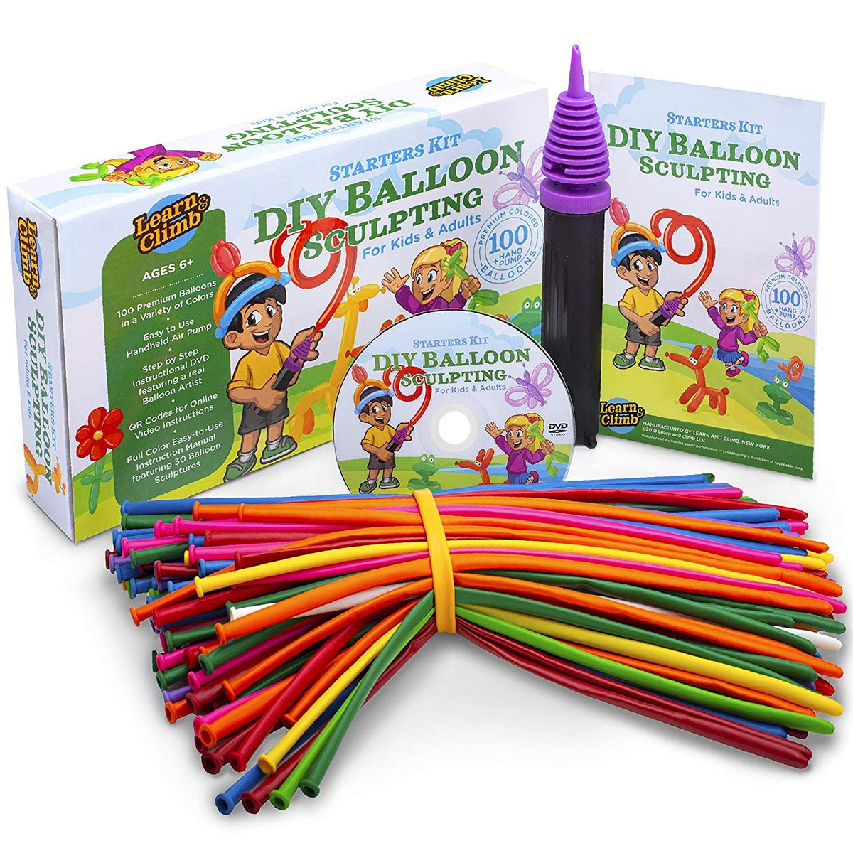 Balloon Animal Kit-Beginner Balloon Twisting kit Create 30 Exacting Sc ...