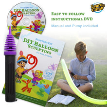 Balloon Animal Kit-Beginner Balloon Twisting kit Create 30 Exacting Sculptures - 100 Balloons, Pump, DVD, Instruction Book