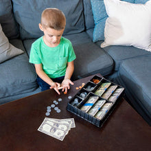 Learn & Climb - Realistic Play Money Set for Kids | Pretend Dollar Bills & Coins to Learn Cash Counting | Children’s Credit & Debit Cards Plus Realistic Checkbook | Teach Real Skills While Playing!