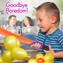 Learn & Climb 100 Twisting Balloons with Hand Pump- double action pump for sculpting balloon animals. Premium balloons.